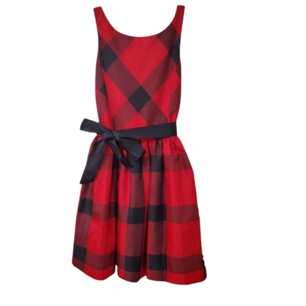Polo Ralph Lauren Red Buffalo Plaid Holiday Dress Girls Size 6X